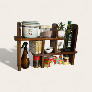 Wooden Kitchen Organizer Rack | Adjustable Spice Rack | PalmTree Crafts - Image 3